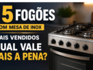 Fogão mesa inox