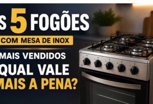 Fogão mesa inox