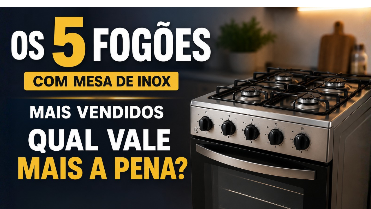 Fogão mesa inox